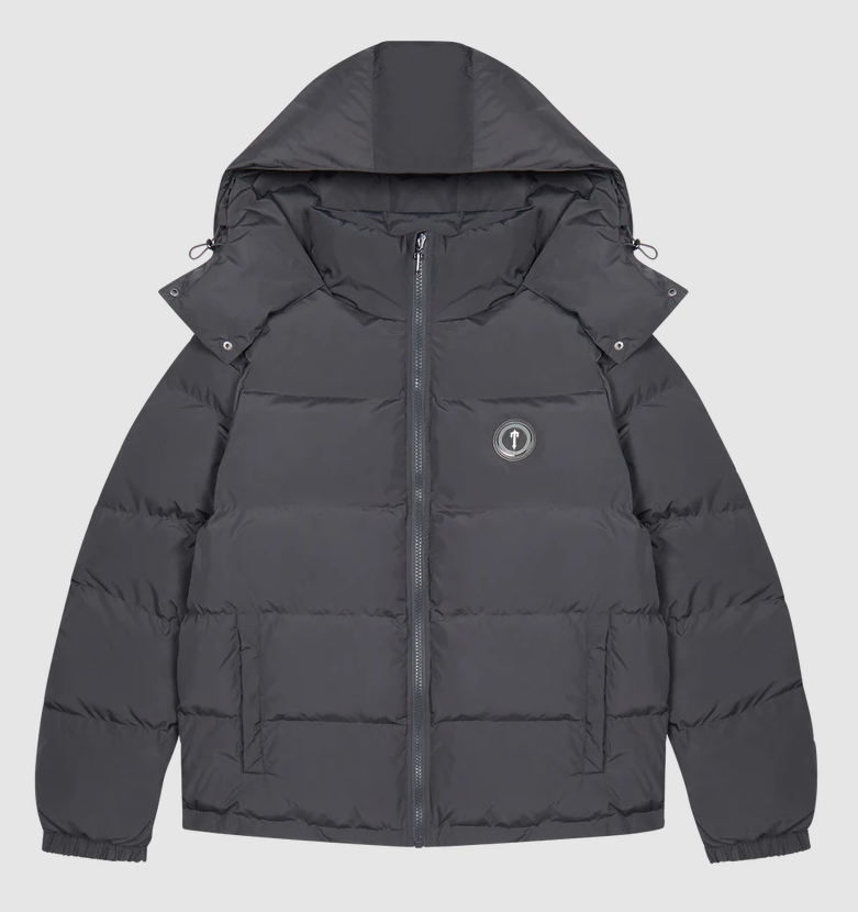 Stone Grey Irongate Detachable Hooded Jacket