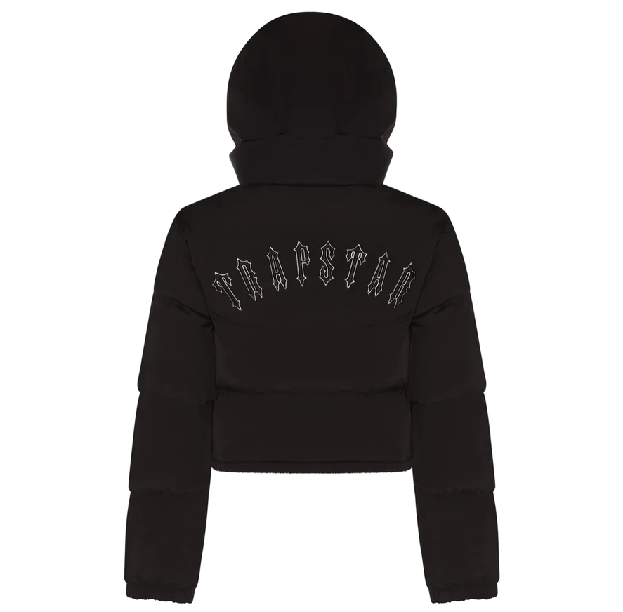 Womens Black Irongate Detachable Hooded Jacket