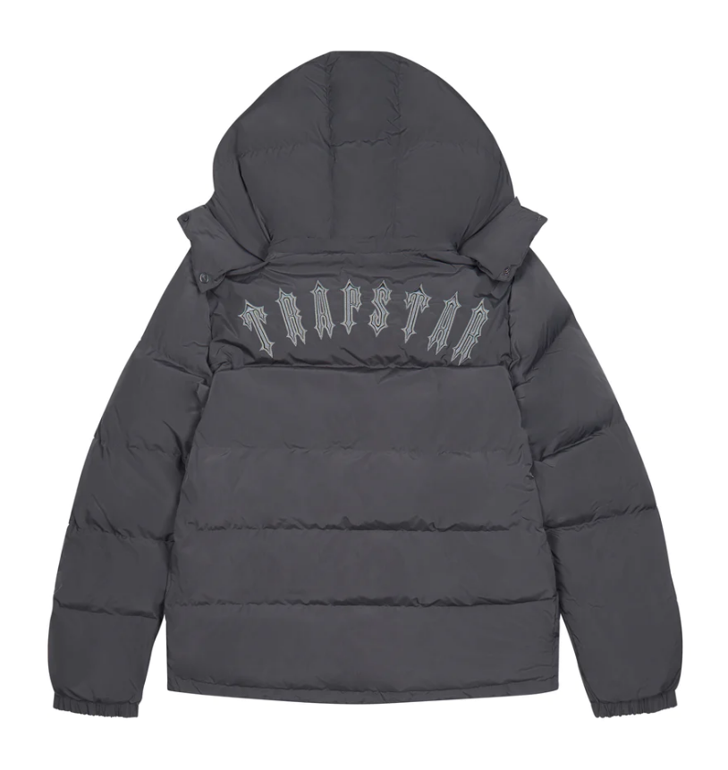 Stone Grey Irongate Detachable Hooded Jacket