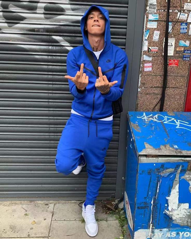 Tech Fleece Blue Tracksuit