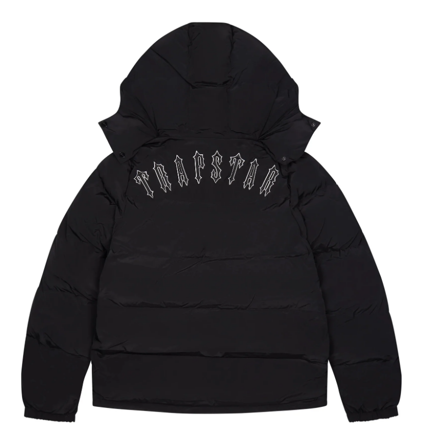 Black Irongate Detachable Hooded Jacket