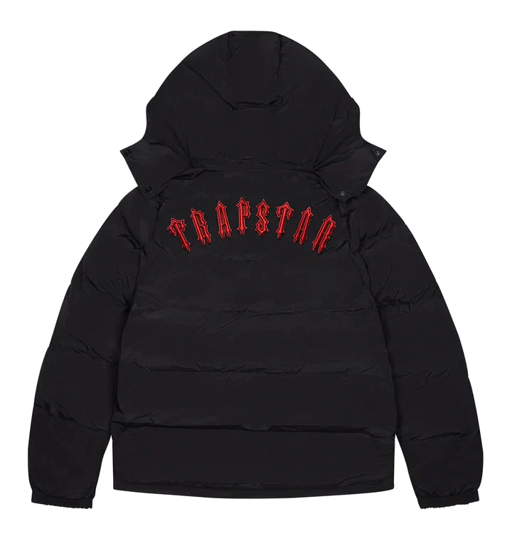 Black/Red Irongate Detachable Hooded Jacket