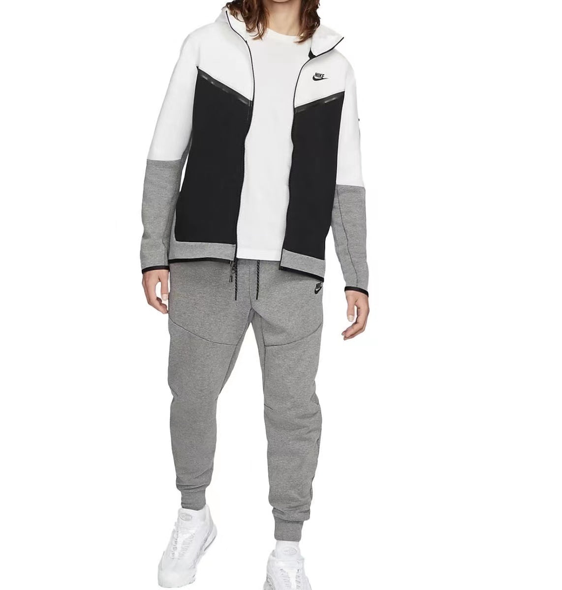 Tech Fleece White/Grey Tracksuit
