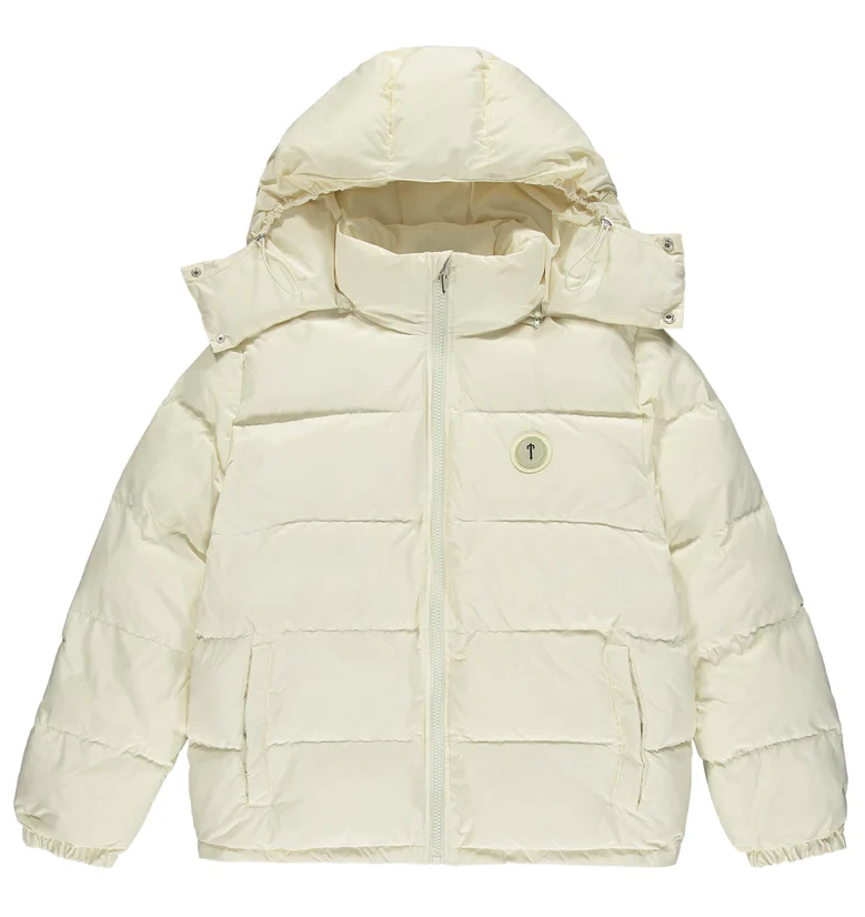 Cream Irongate Detachable Hooded Jacket