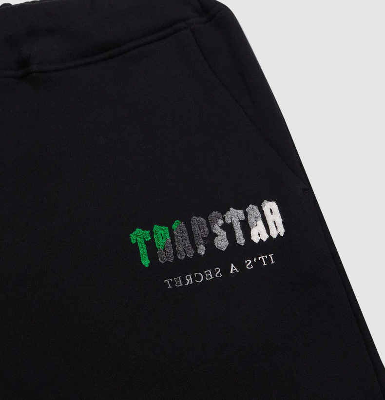 Black & Green Chenille Decoded Tracksuit