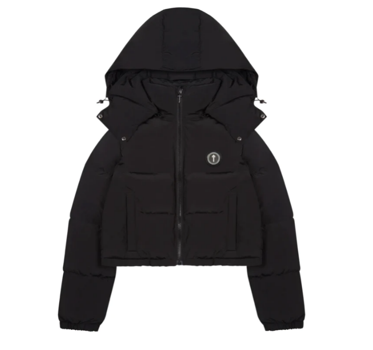 Womens Black Irongate Detachable Hooded Jacket