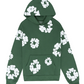Cotton Wreath Hoodie Green
