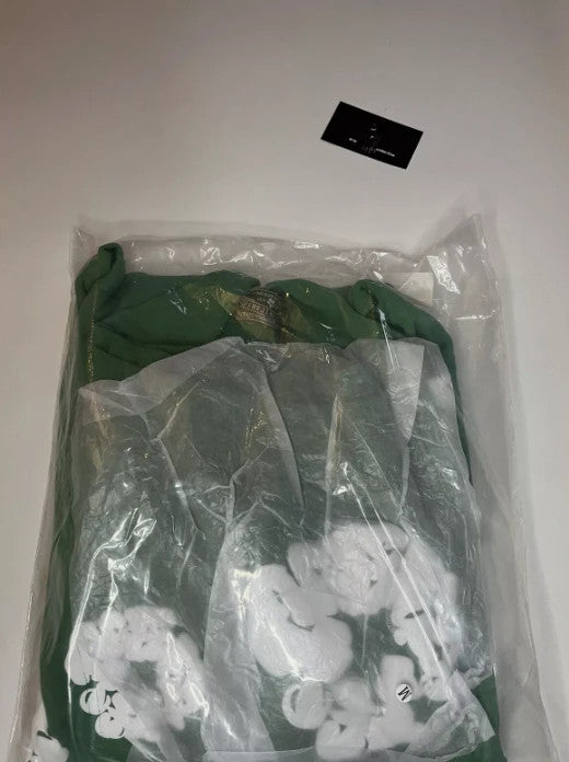 Cotton Wreath Hoodie Green