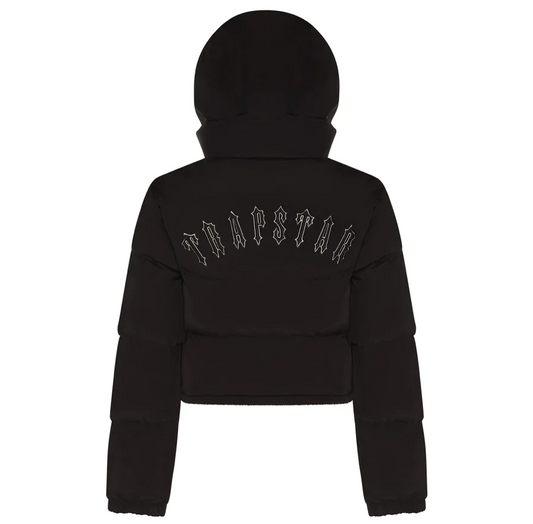 Womens Black Irongate Detachable Hooded Jacket