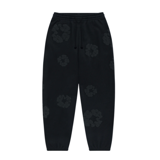 Cotton Wreath Joggers Mono Black