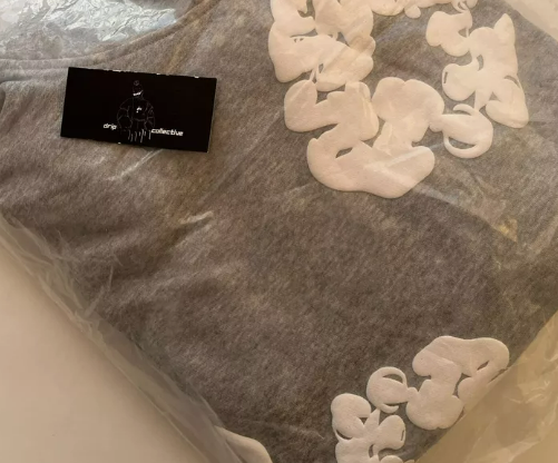 Cotton Wreath Hoodie Grey