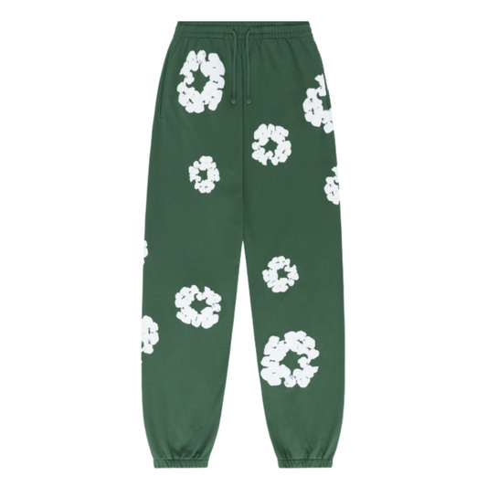 Cotton Wreath Joggers Green