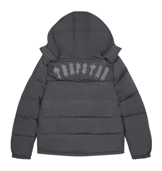 Stone Grey Irongate Detachable Hooded Jacket