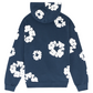 Cotton Wreath Hoodie Navy