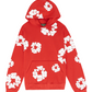 Cotton Wreath Hoodie Red