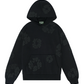 Cotton Wreath Hoodie Mono Black