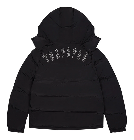 Black Irongate Detachable Hooded Jacket