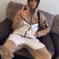 Tech Fleece White/Khaki Tracksuit