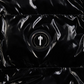 Womens Shiny Black Irongate Detachable Hooded Jacket