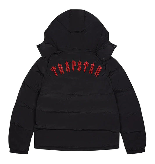 Black/Red Irongate Detachable Hooded Jacket