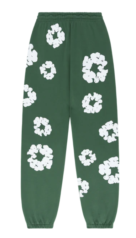 Cotton Wreath Joggers Green