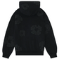 Cotton Wreath Hoodie Mono Black